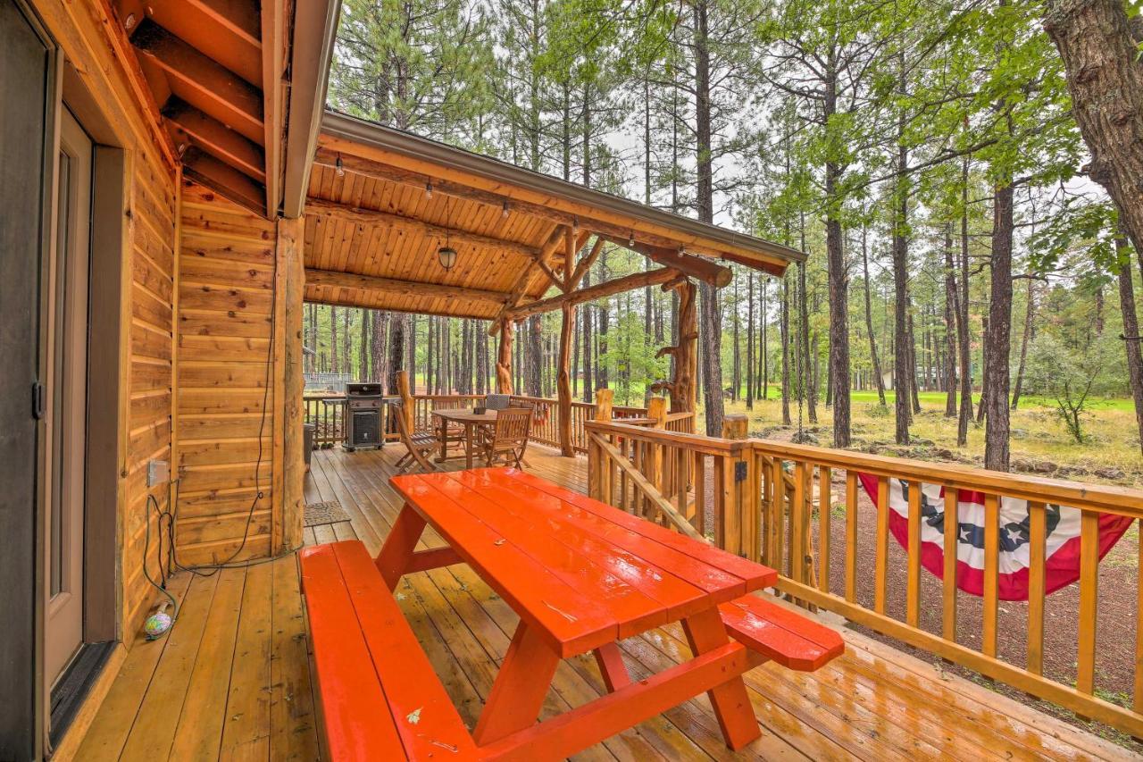 Lush Pinetop Retreat With Large Deck And Wooded Yard! Eksteriør bilde