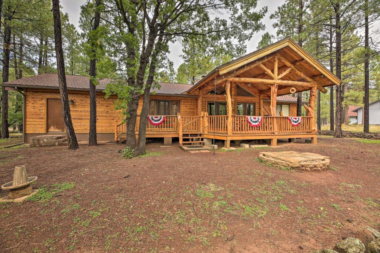 Lush Pinetop Retreat With Large Deck And Wooded Yard! Eksteriør bilde